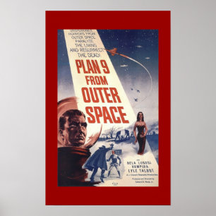 Classic Film poster "Plan 9 van Buitenruimte"