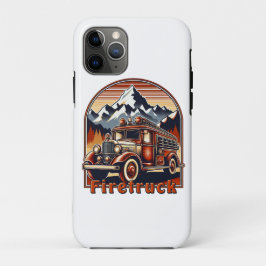 Classic Fire Truck & Mountain Case-Mate iPhone Case