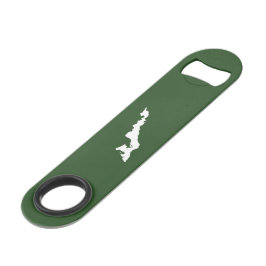 Classic Fishers Island Logo Bottle Opener - Green Speed Flessenopener
