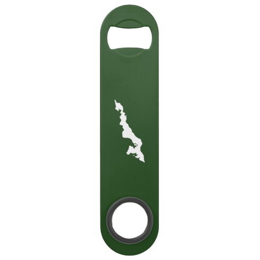 Classic Fishers Island Logo Bottle Opener - Green Speed Flessenopener (Achterkant)