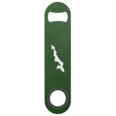 Classic Fishers Island Logo Bottle Opener - Green Speed Flessenopener (Voorkant)