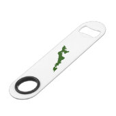 Classic Fishers Island Logo Bottle Opener - Green Speed Flessenopener (Voorkant Gekanteld)