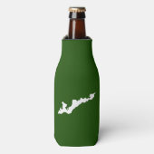 Classic Fishers Island Logo Cooler - Green/White (Fles Voorkant)