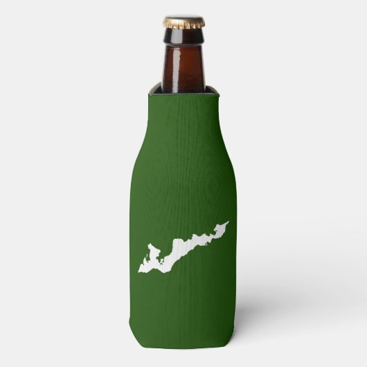 Classic Fishers Island Logo Cooler - Green/White (Fles Voorkant)