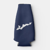 Classic Fishers Island Logo Cooler - Navy/White (Voorkant)