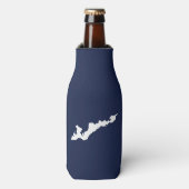 Classic Fishers Island Logo Cooler - Navy/White (Fles Voorkant)