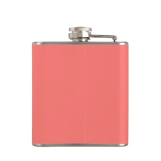Classic Fishers Island Logo Flask - White on Pink Heupfles (Achterkant)