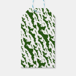 Classic Fishers Island Logo Gift Labels - Green Cadeaulabel