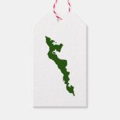 Classic Fishers Island Logo Gift Labels - Green Cadeaulabel (Voorkant)