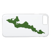Classic Fishers Island Logo iPhone Case (Achterkant (Horizontaal))