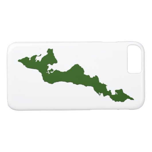 Classic Fishers Island Logo iPhone Case (Achterkant (Horizontaal))