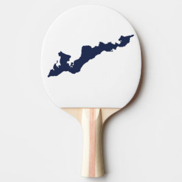 Classic Fishers Island Logo Paddle - Navy Tafeltennisbatje