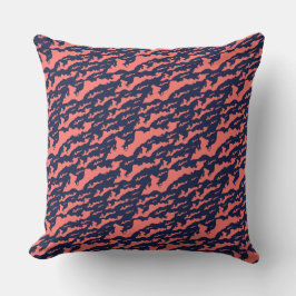 Classic Fishers Island Logo Pillow - Koraal op de  Kussen