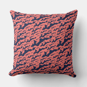Classic Fishers Island Logo Pillow - Navy op Koraa Kussen