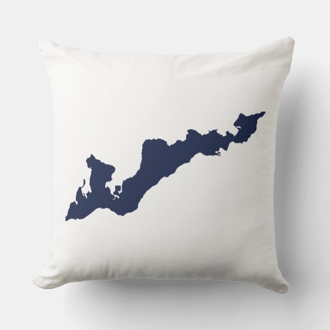 Classic Fishers Island Logo Pillow - Nederlands Kussen (Voorkant)