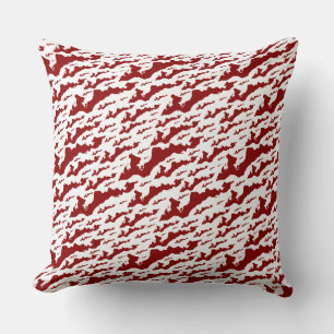 Classic Fishers Island Logo Pillow - Red Kussen
