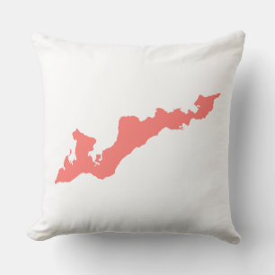 Classic Fishers Island Logo Pillow - Roze Kussen