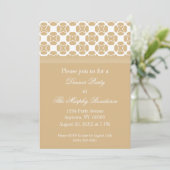 Classic Flair Dinner Party Invitation, Champagne Kaart (Staand voorkant)
