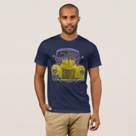 Classic Flaming Geel Hot Rod Abstract T-shirt
