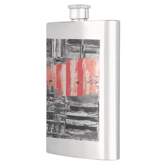 Classic Flask – Red Pulse Abstract Design Flacon (Links)