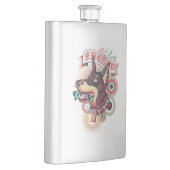 Classic Flask – Urban Loyalty Doberman Pop-Art  Flacon (Rechts)