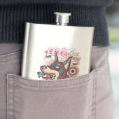 Classic Flask – Urban Loyalty Doberman Pop-Art  Flacon (Voorbeeld)