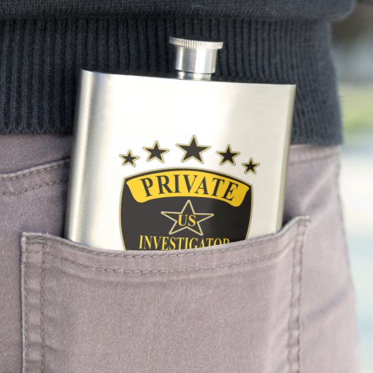 Classic Flastic Private Investigator Heupfles (Voorbeeld)