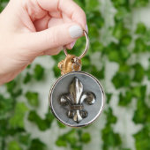 Classic Fleur de lis Sleutelhanger (Hand)