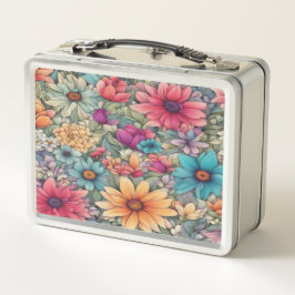 Classic Floral #44 - Metalen lunchbox