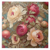 Classic Floral Fruit Decoratieve Keramische Tegel Tegeltje (Voorkant)