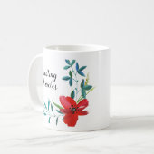 Classic Floral Gorgeous Coffee Mok (Voorkant links)