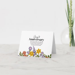 Classic Floral Jubileum Kaart