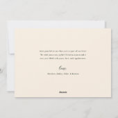 Classic Floral Lijst Horizontale Kerstfoto Feestdagenkaart (Achterkant)