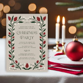 Classic Floral Lijst kerstfeest Kaart