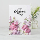 Classic Floral Moederdag Kaart (Staand voorkant)