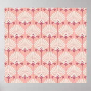 Classic Floral: naadloos patroon Poster