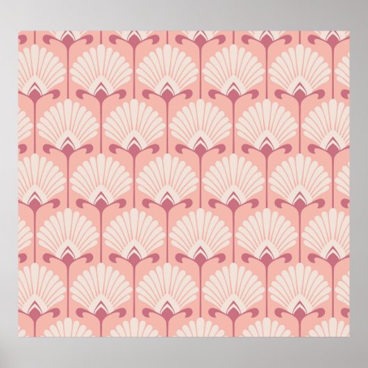 Classic Floral: naadloos patroon Poster (Voorkant)