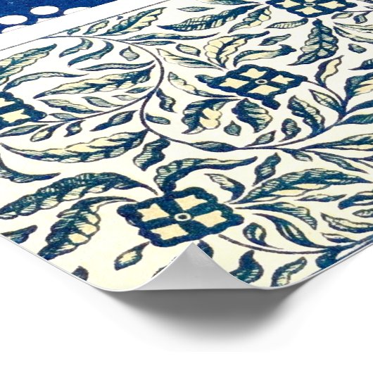 Classic Floral Ornament Print (Hoek)