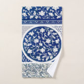 Classic Floral Ornament Print Bad Handdoek (Handdoek)