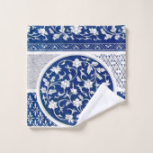 Classic Floral Ornament Print Bad Handdoek (Wasdoekje)