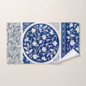 Classic Floral Ornament Print Bad Handdoek (Handdoek)