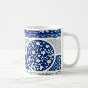 Classic Floral Ornament Print Koffiemok