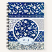 Classic Floral Ornament Print Notitieboek (Voorkant)