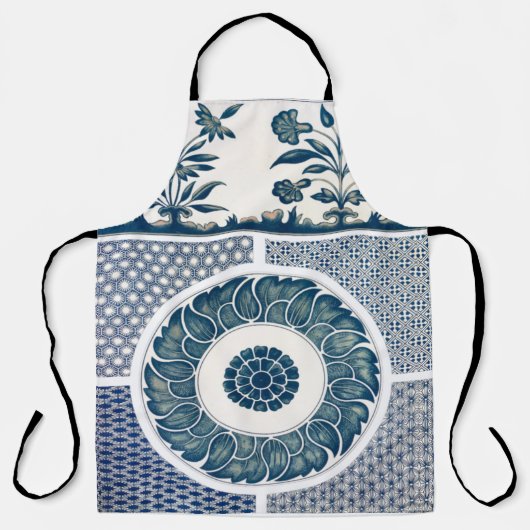 Classic Floral Ornament Print Schort (Voorkant)