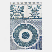 Classic Floral Ornament Print Theedoek (Verticaal)