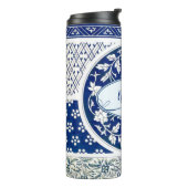Classic Floral Ornament Print Thermosbeker (Gedraaid links)