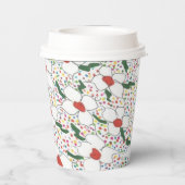 Classic Floral Pattern Cup Papieren Bekers (Achterkant)