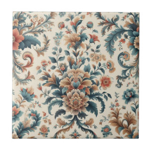 Classic Floral Print Tegel Tegeltje