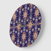 Classic Floral: Tijdloos  patroon Grote Klok (Hoek)