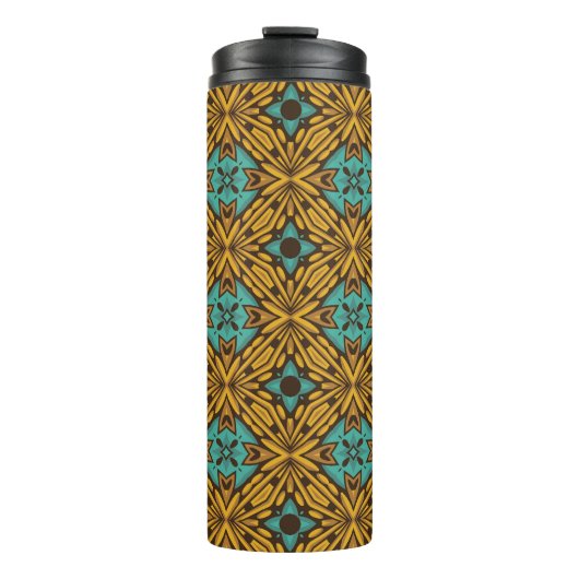 Classic Floral: Tijdloos patroon. Thermosbeker (Voorkant)
